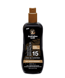 AUSTRALIAN GOLD – INSTANT BRONZER – SPF15 TRAVEL SIZE – 100 ML