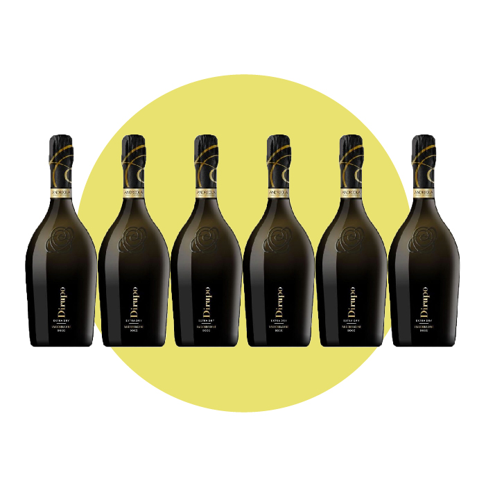 Andreola, Valdobbiadene Prosecco Superiore Dirupo Extra Dry 2024, 750 ml – Box 6 Bottiglie