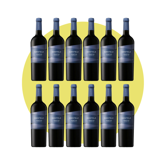 Cantele, Primitivo 2023, 750 ml – Box 12 Bottiglie