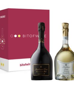 Derbusco Cives, Franciacorta, 750 ml, Doppio Erre di Brut e Blanc de Blanc Brut – Box 2 Bottiglie