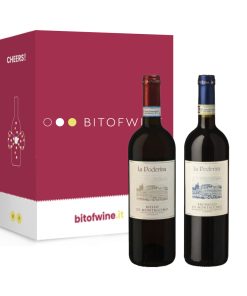 La Poderina – Rosso di Montalcino 2021 e Brunello di Montalcino 2019, 750 ml – Box 2 Bottiglie