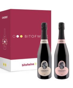Uberti, Franciacorta, 750 ml, Brut e Rosé – Box 2 Bottiglie