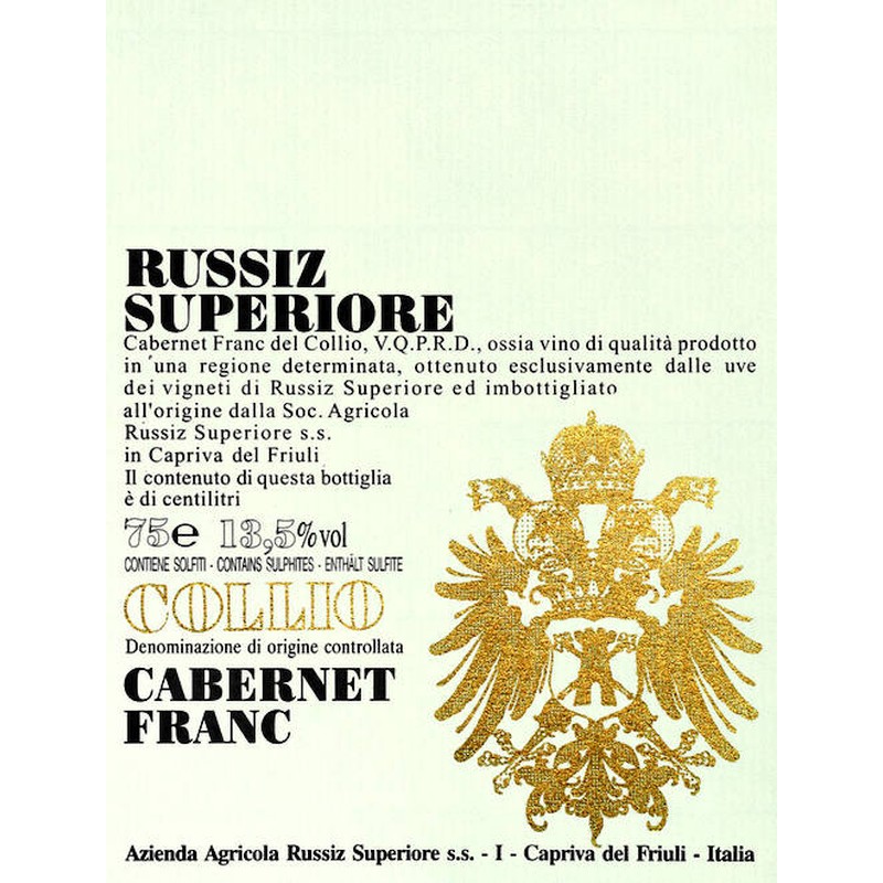 Russiz Superiore, Cabernet franc 2019, 750 ml - immagine 2