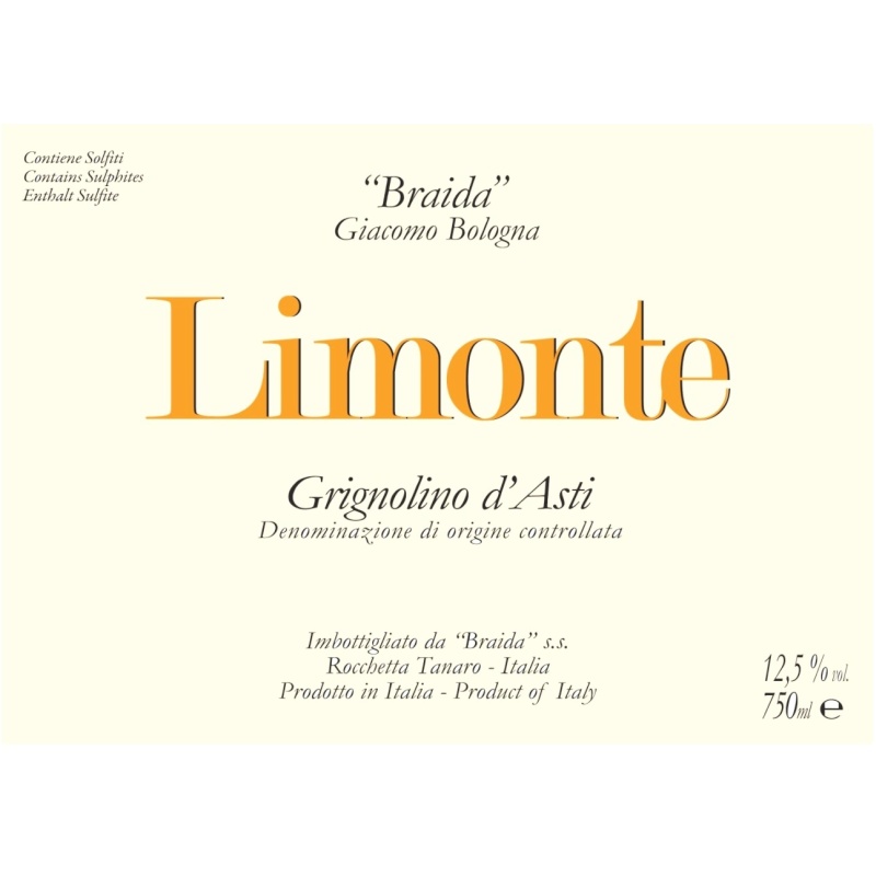 Braida Giacomo Bologna, Grignolino d’Asti Limonte 2021, 750 ml - immagine 2