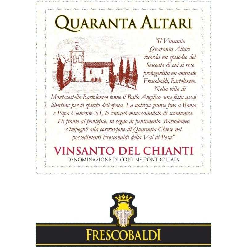 Frescobaldi – Chianti, Vin Santo Quaranta Altari 2021, 750 ml - immagine 2