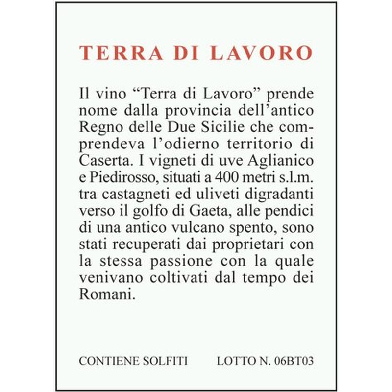 Galardi, Terra di Lavoro 2011, 750 ml - immagine 3